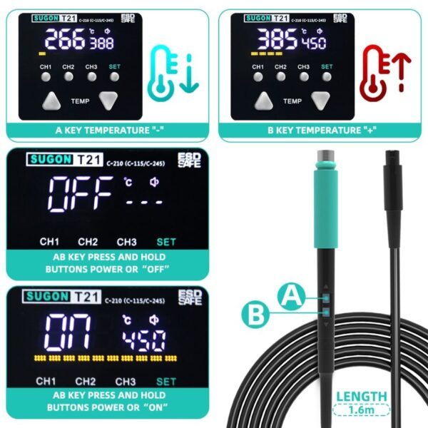 Estação de Solda SUGON T21 Bivolt