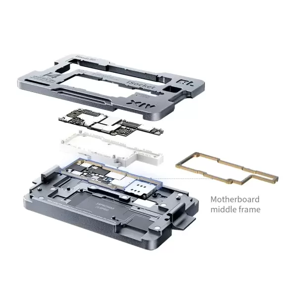 Isocket 8 em 1 Motherboard Qianli Iphone 14 ao 14 Pro Max