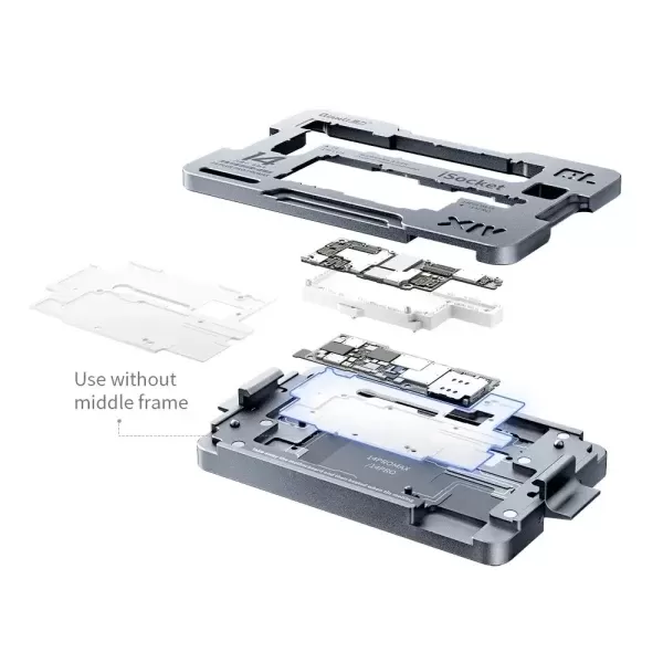 Isocket 8 em 1 Motherboard Qianli Iphone 14 ao 14 Pro Max