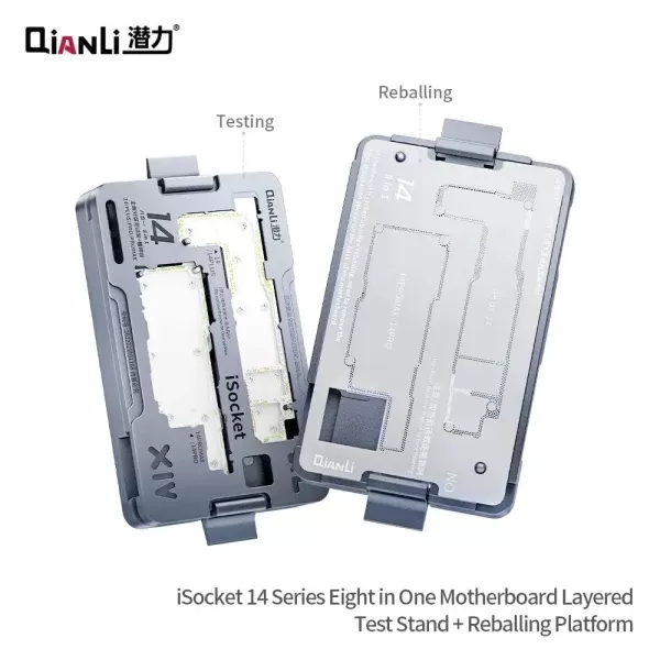 Isocket 8 em 1 Motherboard Qianli Iphone 14 ao 14 Pro Max