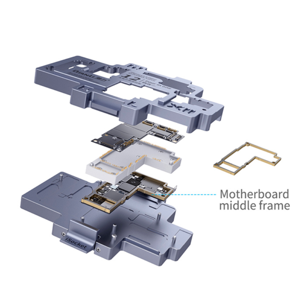 socket Qinali Suporte Placa Mãe 4 em 1 Iphone 12 ao 12 Pro Max