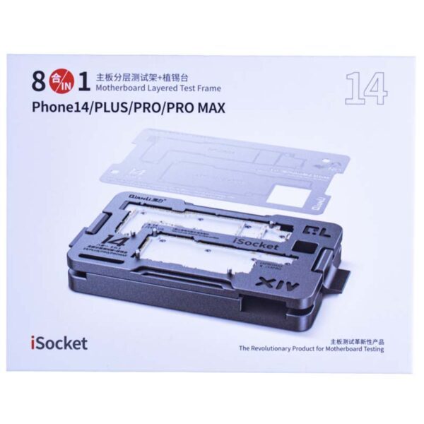 Isocket 8 em 1 Motherboard Qianli Iphone 14 ao 14 Pro Max