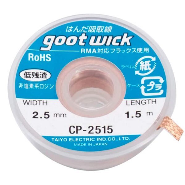 Malha Dessoldadora Goot Wick 2515 2.5mm 1.5m Original